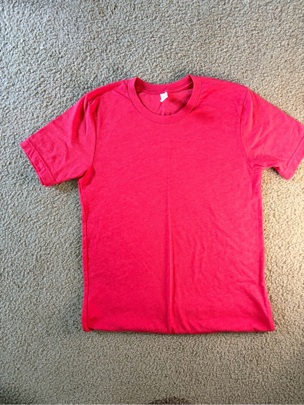 Women’s Crew Neck T-Shirt - Reddish Pink blank shirt new for screen printing
